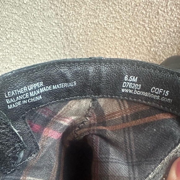 Born Mcmillan Ankle Boots Bootie Women's 6.5 Black Leather Strappy - Picture 7 of 7